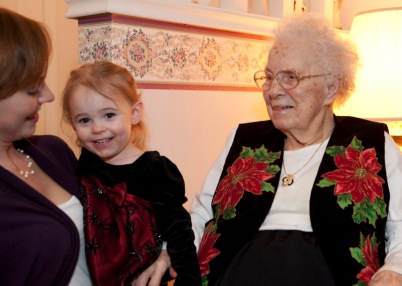 Amanda and Lilli with Lillian Massie a couple years ago.