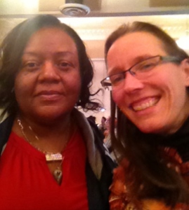 The woman on whom we all depend, Ms. Deborah Bowers. Notice that she has a halo!