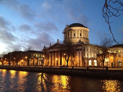 View west toward Four Courts.