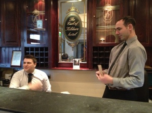 Kildare Street Hotel deskmen Alec and Peter. Ever helpful and full of advice!