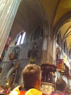 Look closely at the flags and you'll notice Union Jacks hanging in St. Patrick's Cathedral.