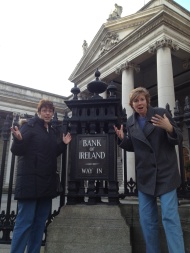 We didn't make it to the Bank of Ireland (location of the former Parliament chamber) before closing time...