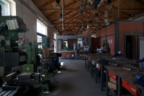 I loved working in the wood and metal machine shops.
